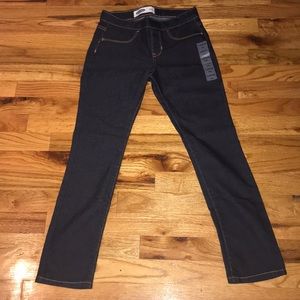 Black and blue denim skinny jeans!